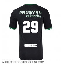 Maillot de football Réplique Feyenoord Santiago Gimenez #29 Extérieur 2024-25 Manche Courte