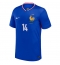 Maillot de football Réplique France Adrien Rabiot #14 Domicile Europe 2024 Manche Courte