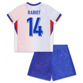 Maillot de football Réplique France Adrien Rabiot #14 Extérieur Enfant Europe 2024 Manche Courte (+ Pantalon court)