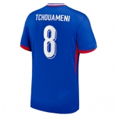 Maillot de football Réplique France Aurelien Tchouameni #8 Domicile Europe 2024 Manche Courte