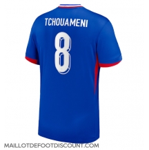 Maillot de football Réplique France Aurelien Tchouameni #8 Domicile Europe 2024 Manche Courte