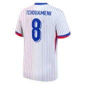 Maillot de football Réplique France Aurelien Tchouameni #8 Extérieur Europe 2024 Manche Courte