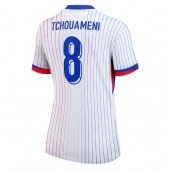 Maillot de football Réplique France Aurelien Tchouameni #8 Extérieur Femme Europe 2024 Manche Courte