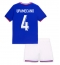 Maillot de football Réplique France Dayot Upamecano #4 Domicile Enfant Europe 2024 Manche Courte (+ Pantalon court)