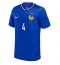 Maillot de football Réplique France Dayot Upamecano #4 Domicile Europe 2024 Manche Courte