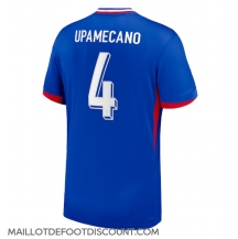 Maillot de football Réplique France Dayot Upamecano #4 Domicile Europe 2024 Manche Courte