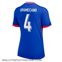 Maillot de football Réplique France Dayot Upamecano #4 Domicile Femme Europe 2024 Manche Courte