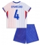 Maillot de football Réplique France Dayot Upamecano #4 Extérieur Enfant Europe 2024 Manche Courte (+ Pantalon court)