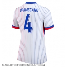 Maillot de football Réplique France Dayot Upamecano #4 Extérieur Femme Europe 2024 Manche Courte