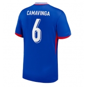 Maillot de football Réplique France Eduardo Camavinga #6 Domicile Europe 2024 Manche Courte