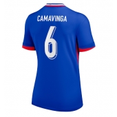 Maillot de football Réplique France Eduardo Camavinga #6 Domicile Femme Europe 2024 Manche Courte