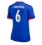 Maillot de football Réplique France Eduardo Camavinga #6 Domicile Femme Europe 2024 Manche Courte