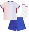 Maillot de football Réplique France Extérieur Enfant Europe 2024 Manche Courte (+ Pantalon court)