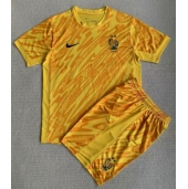 Maillot de football Réplique France Gardien de but Domicile Enfant Europe 2024 Manche Courte (+ Pantalon court)