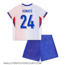 Maillot de football Réplique France Ibrahima Konate #24 Extérieur Enfant Europe 2024 Manche Courte (+ Pantalon court)