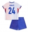 Maillot de football Réplique France Ibrahima Konate #24 Extérieur Enfant Europe 2024 Manche Courte (+ Pantalon court)