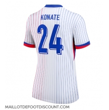 Maillot de football Réplique France Ibrahima Konate #24 Extérieur Femme Europe 2024 Manche Courte