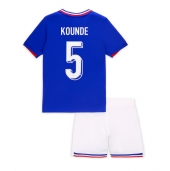 Maillot de football Réplique France Jules Kounde #5 Domicile Enfant Europe 2024 Manche Courte (+ Pantalon court)