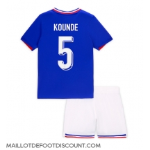 Maillot de football Réplique France Jules Kounde #5 Domicile Enfant Europe 2024 Manche Courte (+ Pantalon court)