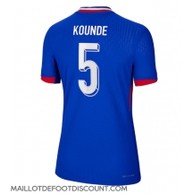 Maillot de football Réplique France Jules Kounde #5 Domicile Femme Europe 2024 Manche Courte