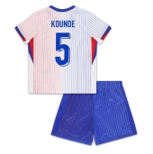 Maillot de football Réplique France Jules Kounde #5 Extérieur Enfant Europe 2024 Manche Courte (+ Pantalon court)