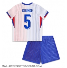 Maillot de football Réplique France Jules Kounde #5 Extérieur Enfant Europe 2024 Manche Courte (+ Pantalon court)