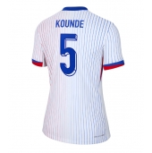 Maillot de football Réplique France Jules Kounde #5 Extérieur Femme Europe 2024 Manche Courte