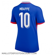 Maillot de football Réplique France Kylian Mbappe #10 Domicile Femme Europe 2024 Manche Courte