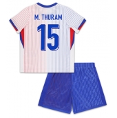 Maillot de football Réplique France Marcus Thuram #15 Extérieur Enfant Europe 2024 Manche Courte (+ Pantalon court)