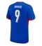 Maillot de football Réplique France Olivier Giroud #9 Domicile Europe 2024 Manche Courte