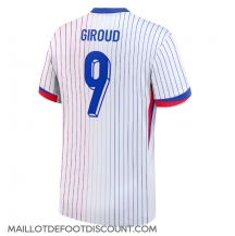 Maillot de football Réplique France Olivier Giroud #9 Extérieur Europe 2024 Manche Courte