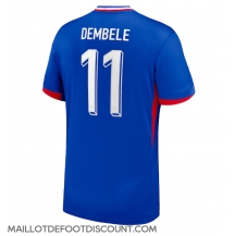 Maillot de football Réplique France Ousmane Dembele #11 Domicile Europe 2024 Manche Courte