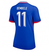 Maillot de football Réplique France Ousmane Dembele #11 Domicile Femme Europe 2024 Manche Courte