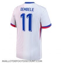 Maillot de football Réplique France Ousmane Dembele #11 Extérieur Europe 2024 Manche Courte