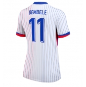 Maillot de football Réplique France Ousmane Dembele #11 Extérieur Femme Europe 2024 Manche Courte