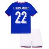 Maillot de football Réplique France Theo Hernandez #22 Domicile Enfant Europe 2024 Manche Courte (+ Pantalon court)