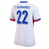 Maillot de football Réplique France Theo Hernandez #22 Extérieur Femme Europe 2024 Manche Courte