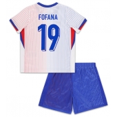 Maillot de football Réplique France Youssouf Fofana #19 Extérieur Enfant Europe 2024 Manche Courte (+ Pantalon court)