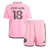 Maillot de football Réplique Inter Miami Jordi Alba #18 Domicile Enfant 2024-25 Manche Courte (+ Pantalon court)