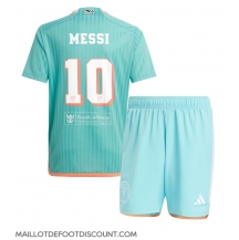 Maillot de football Réplique Inter Miami Lionel Messi #10 Troisième Enfant 2024-25 Manche Courte (+ Pantalon court)