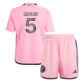 Maillot de football Réplique Inter Miami Sergio Busquets #5 Domicile Enfant 2024-25 Manche Courte (+ Pantalon court)