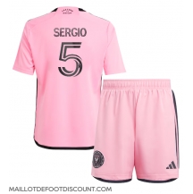 Maillot de football Réplique Inter Miami Sergio Busquets #5 Domicile Enfant 2024-25 Manche Courte (+ Pantalon court)