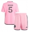 Maillot de football Réplique Inter Miami Sergio Busquets #5 Domicile Enfant 2024-25 Manche Courte (+ Pantalon court)