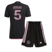 Maillot de football Réplique Inter Miami Sergio Busquets #5 Extérieur Enfant 2024-25 Manche Courte (+ Pantalon court)