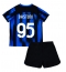 Maillot de football Réplique Inter Milan Alessandro Bastoni #95 Domicile Enfant 2023-24 Manche Courte (+ Pantalon court)