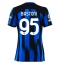 Maillot de football Réplique Inter Milan Alessandro Bastoni #95 Domicile Femme 2023-24 Manche Courte