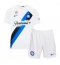 Maillot de football Réplique Inter Milan Alessandro Bastoni #95 Extérieur Enfant 2023-24 Manche Courte (+ Pantalon court)