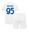 Maillot de football Réplique Inter Milan Alessandro Bastoni #95 Extérieur Enfant 2023-24 Manche Courte (+ Pantalon court)