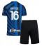 Maillot de football Réplique Inter Milan Davide Frattesi #16 Domicile Enfant 2024-25 Manche Courte (+ Pantalon court)