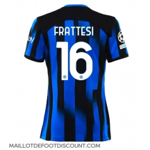 Maillot de football Réplique Inter Milan Davide Frattesi #16 Domicile Femme 2023-24 Manche Courte